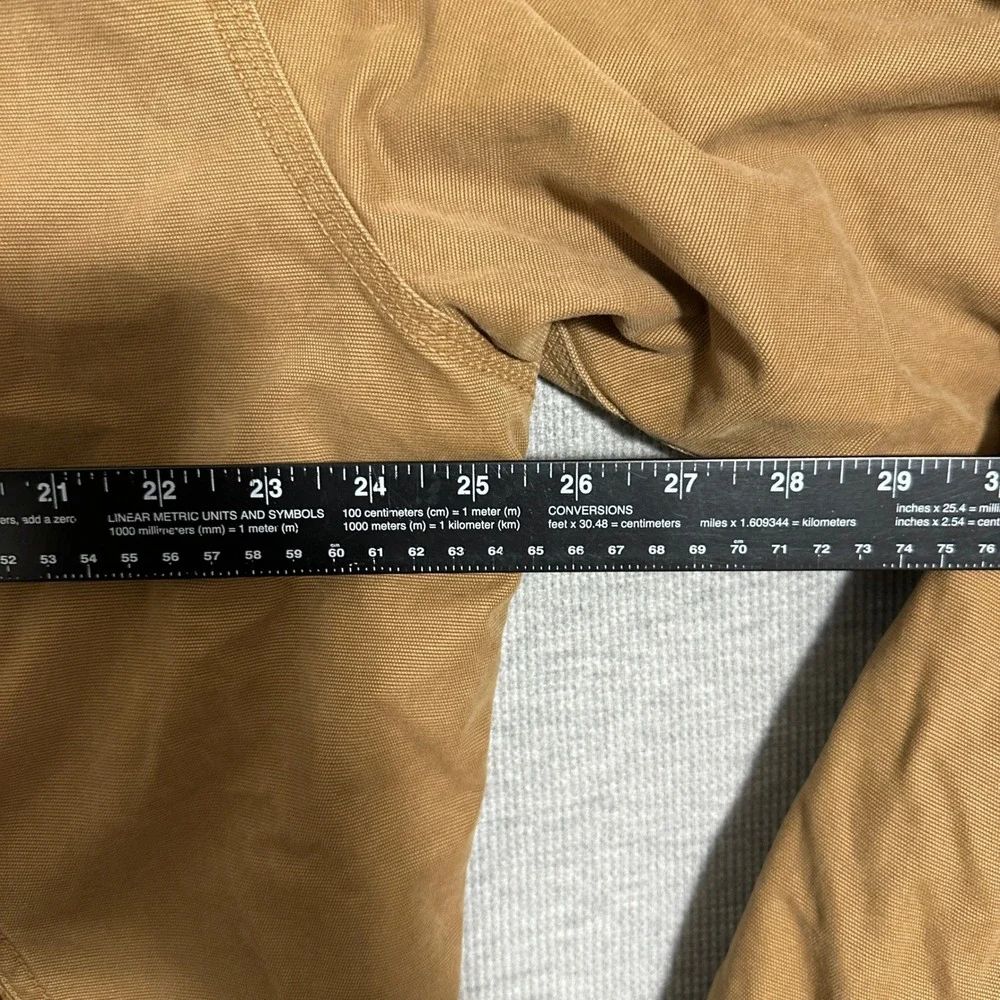 Abercrombie & Fitch Mens XL Brown Canvas Fleece Lined Workwear Chore Jacket